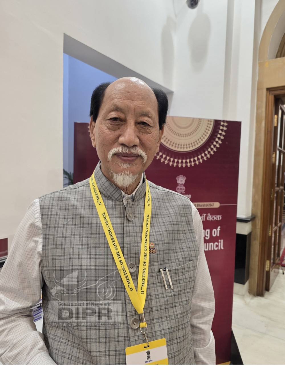 Nagaland Chief Minister Dr Neiphiu at the 11th Governing Council Meeting of NITI Aayog in New Delhi on June 11. (DIPR Photo)